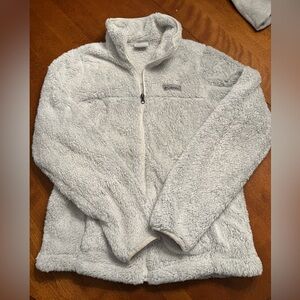 Columbia Soft Gray Fleece Jacket